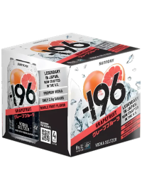 -196 Strawberry Vodka Seltzer 12oz 4pk Cn
