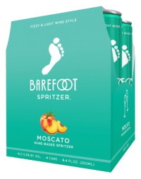 BAREFOOT REF MOSCATO 4PK_250ML_Spirits_WHITE WINE