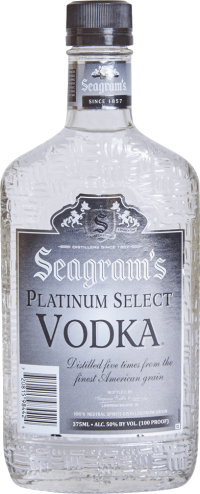 SEAGRAMS PLATINUM VODKA 375ML Spirits VODKA