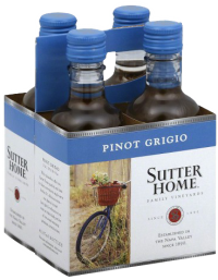 SUTTER HOME PINOT GRIGIO PET 6 4PK 187ML