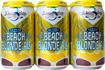 3 Daughters Beach Blonde Ale 6pk Cn 12oz Beer