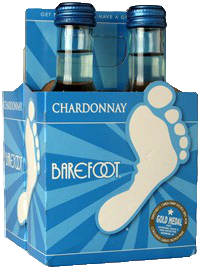 BAREFOOT CHARD 187ML 4PK BT Wine WHITE WINE