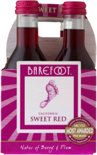 BAREFOOT SWEET RED 187ML 4PK_187ML_Wine_RED WINE