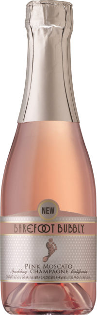 Barefoot Bubbly Pink Moscato 187ml 4pk