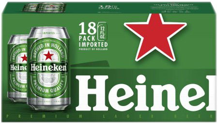 HEINEKEN 18PK CN-12OZ-Beer HEINEKEN 18PK CN-12OZ-Beer