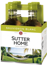 SUTTER HOME SAUV BLANC PET 6 4PK 187ML