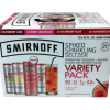 Smirnoff Spiked Seltzer 12oz Variety 12pk cn