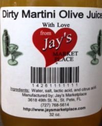 jays Dirty Martini Olive Juice