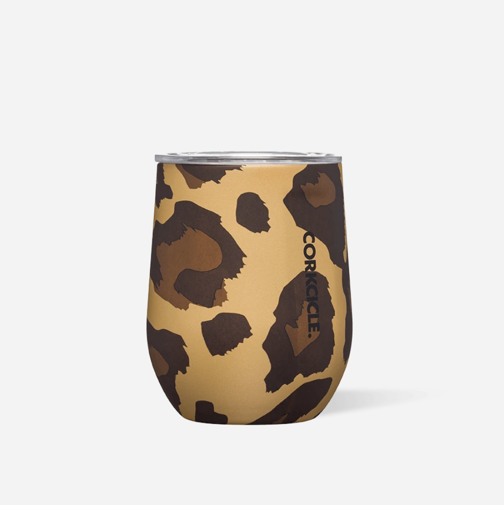 Corkcicle Stemless Luxe Leopard 12oz Corkcicle Stemless Luxe Leopard 12oz