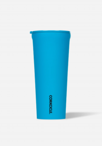 Corkcicle Tumbler Neon Lights Neon Blue 24oz