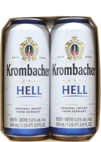 Krombacher Hell 16oz 4pk Cn