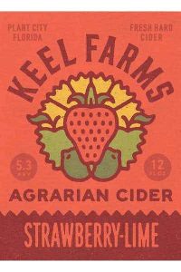 keel farms strawberry lime cider 6pk