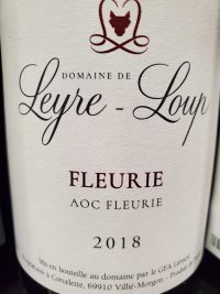 Domaine de Leyre Loup Fleurie Beaujolais