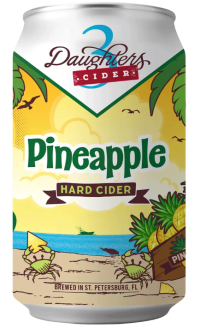 3 Daughters Pineapple Cider 12oz 6pk Cn