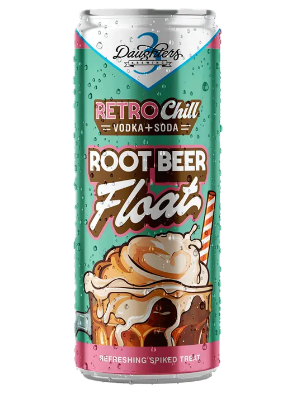 3 Daughters Root Beer Float Vodka Soda 12oz 4pk Cn