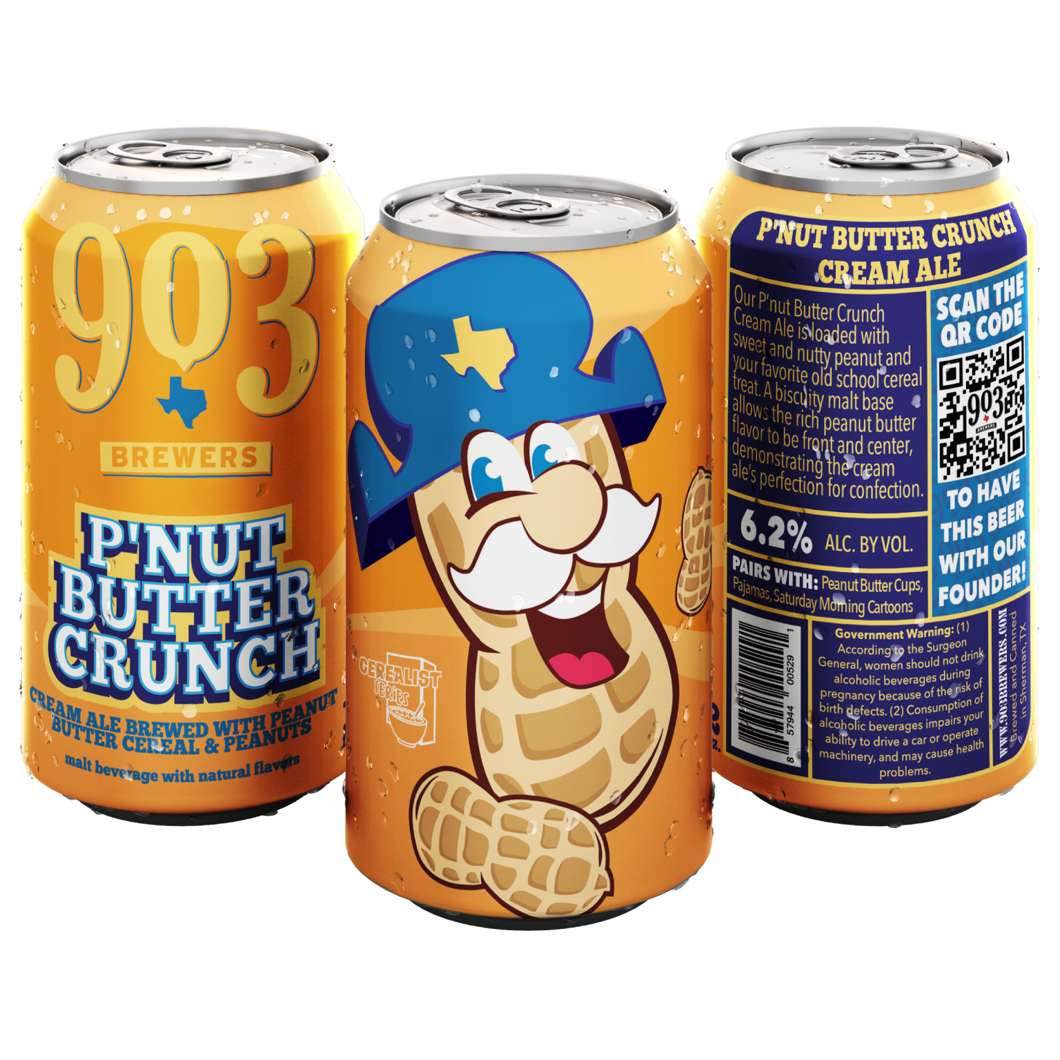 903 Brewers PNut Butter Crunch Cream Ale 12oz 6pk Cn