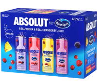 Absolut Ocean Spray Vodka Variety 8pk 12oz Cn