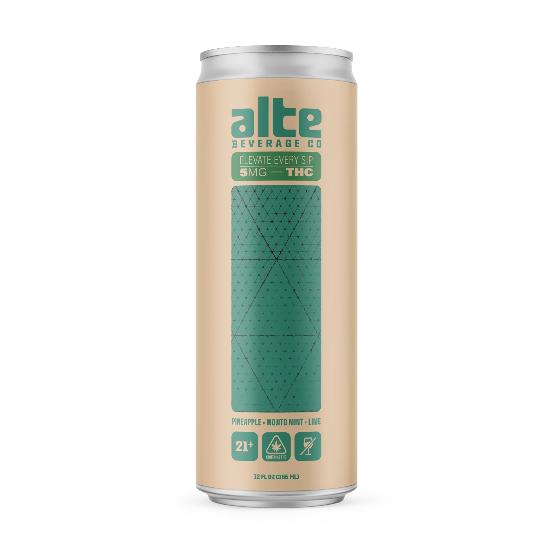 Alte THC Pineapple Mint Mojito 5mg THC 12oz 4pk Cn