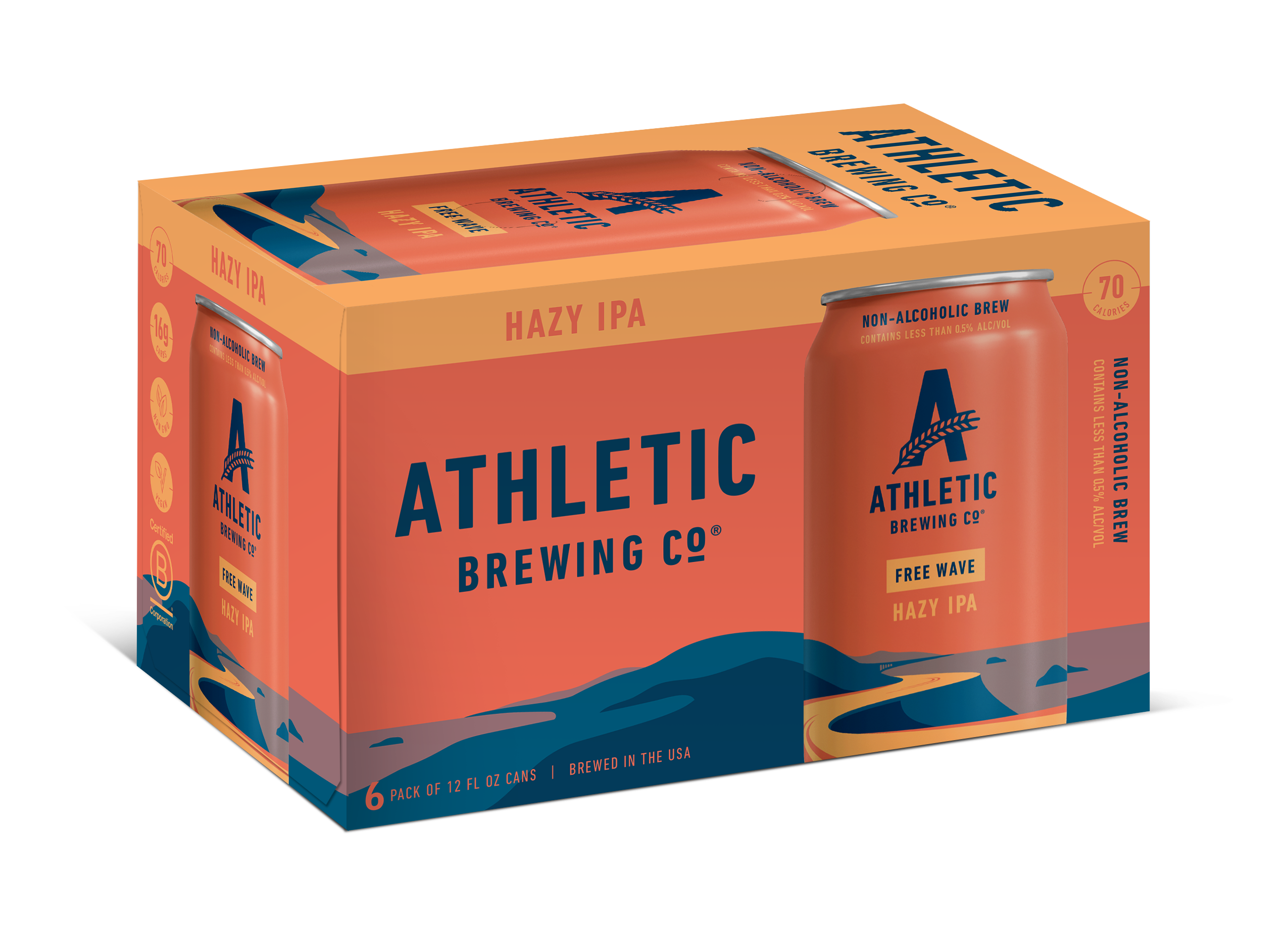 Athletic Brewing Free Wave NA Hazy IPA 12oz 6pk Cn