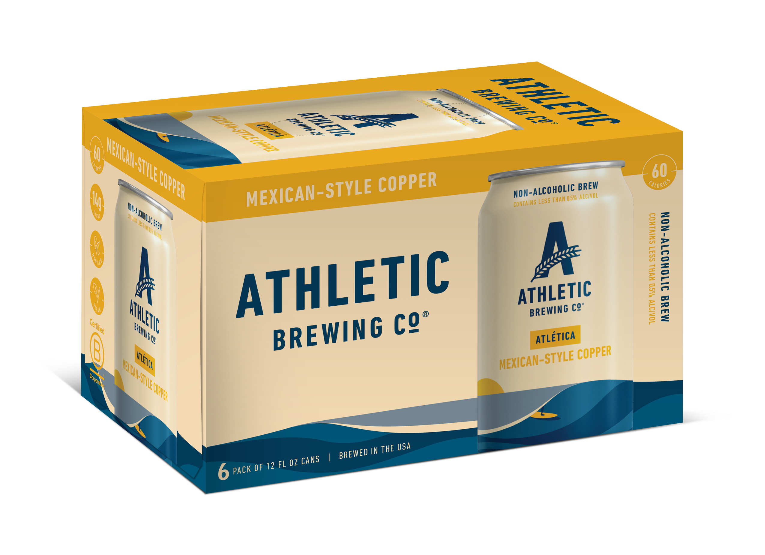 Athletic Brewing Mexican-Style Copper 12oz 6pk Cn