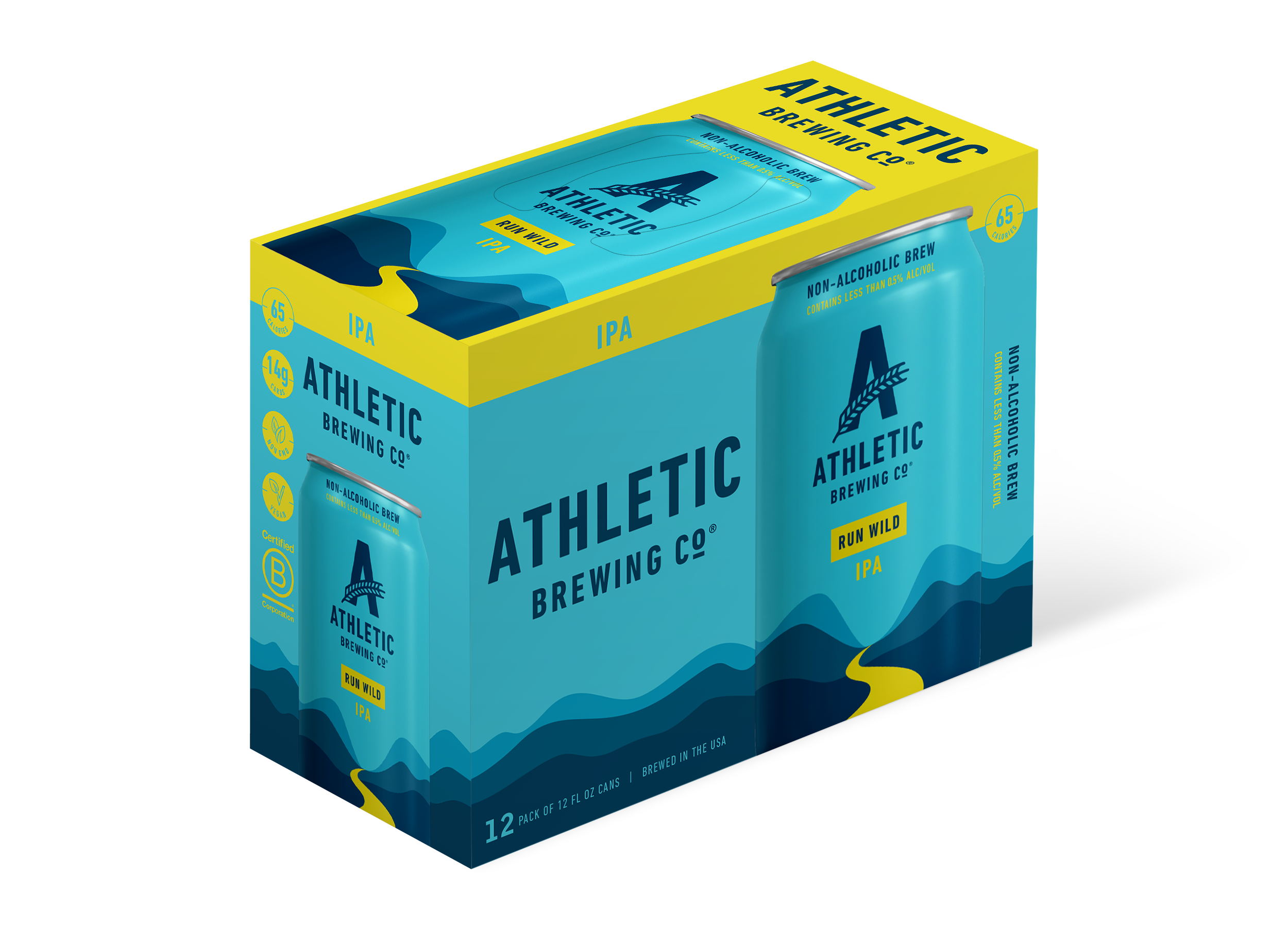 Athletic Brewing Run Wild IPA NA 12oz 12pk Cn