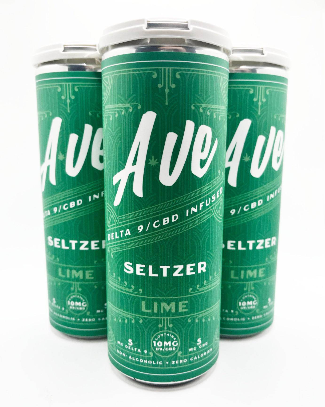 A've D9 Infused Lime Seltzer 12oz 4pk Cn