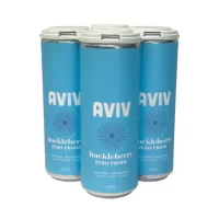 Aviv Huckleberry Zero Proof Seltzer 4pk Can