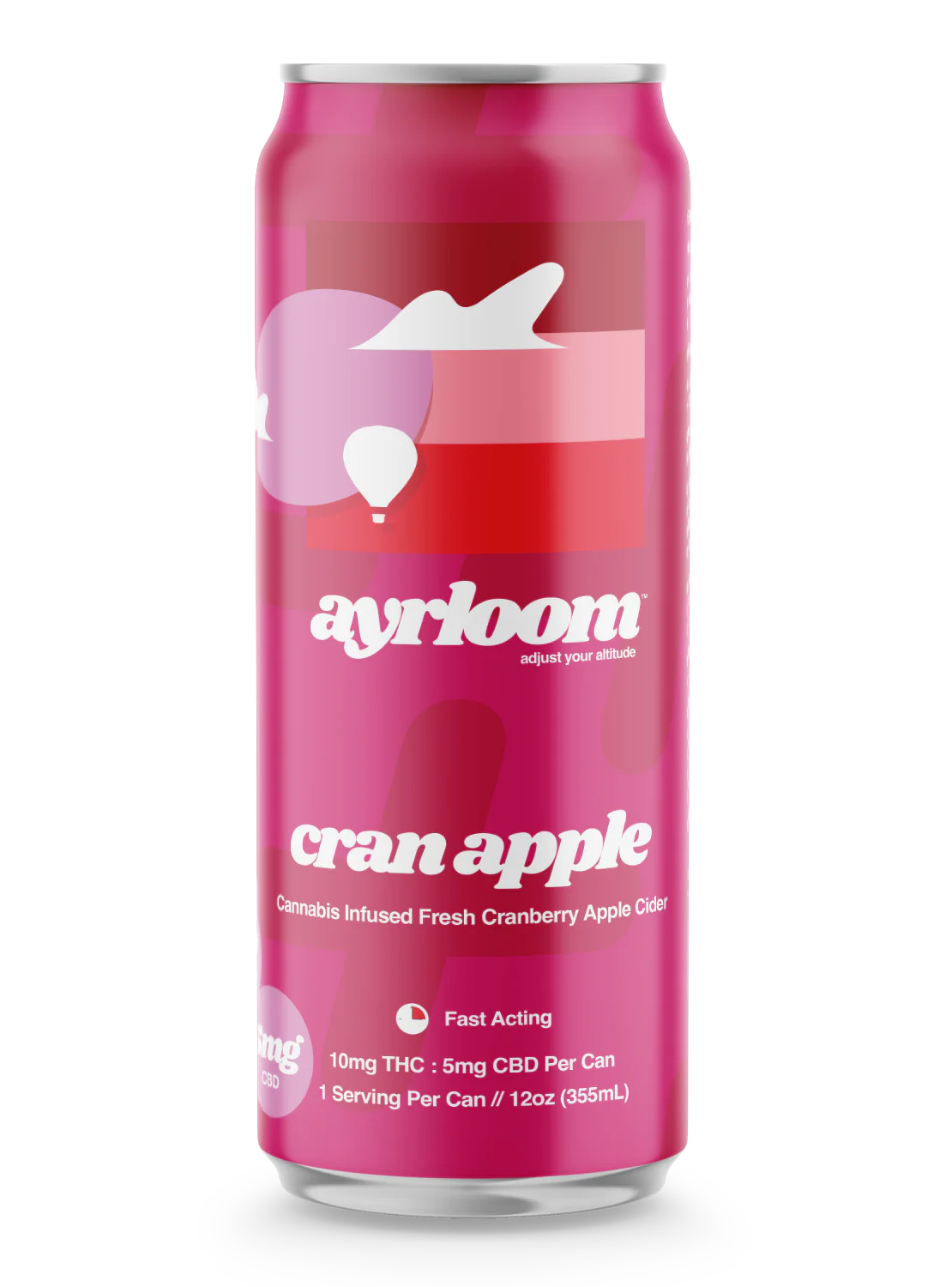 Ayrloom Cran Apple Cider THC 10mg12oz 4pk Cn