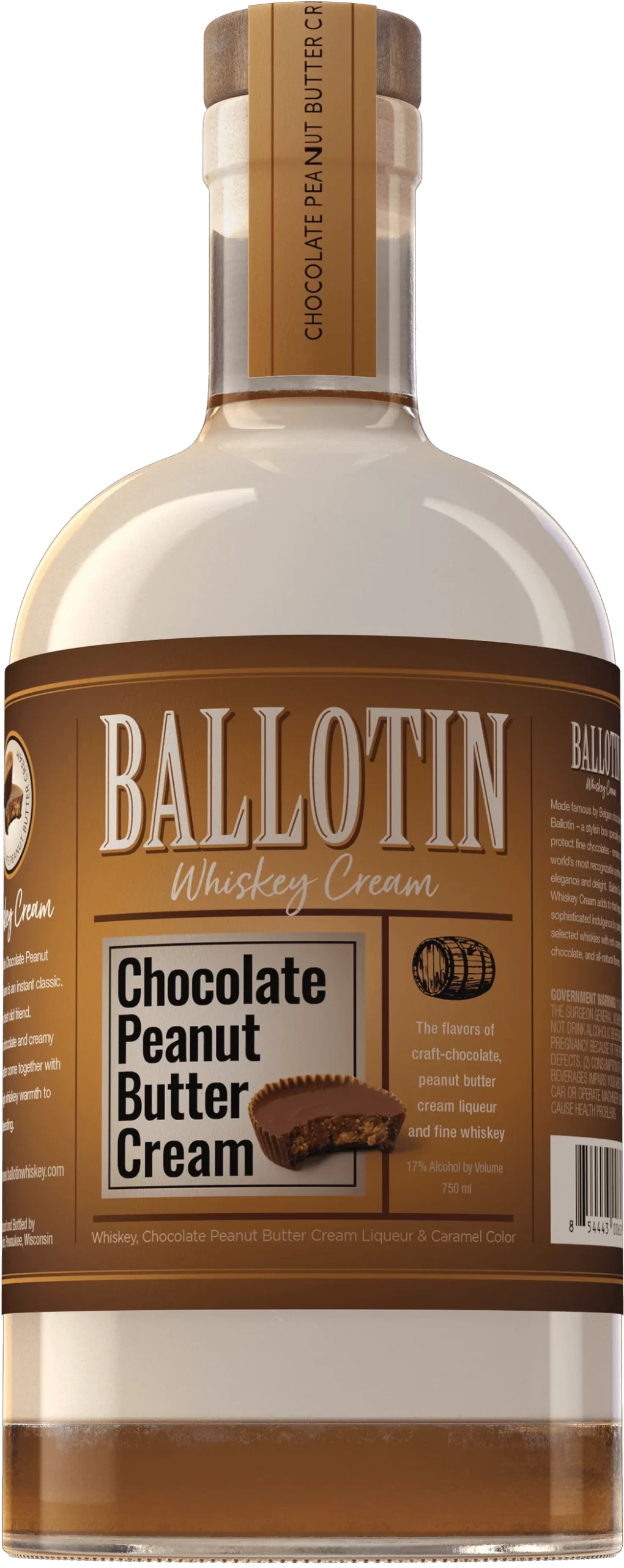 Ballotin Chocolate Peanut Butter Whiskey Cream 750ml