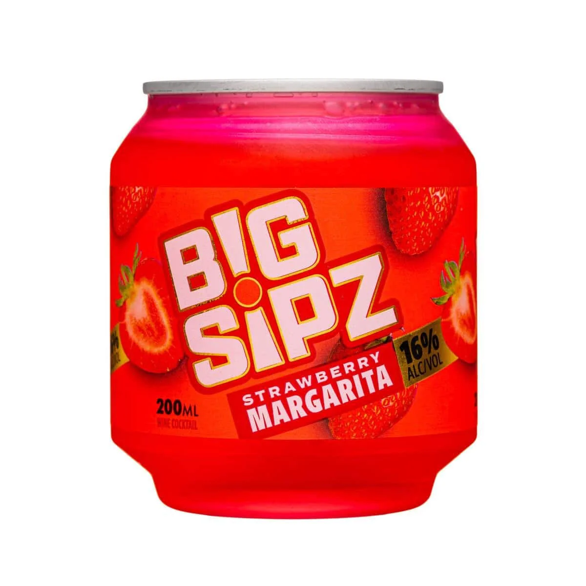 Big Sipz Strawberry Margarita 200ml Sng Btls