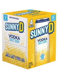 Sunny D Orange Pineapple Vodka Seltzer 12oz 4pk Cn