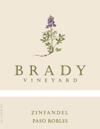 Brady Vineyard Paso Robles Zinfandel 2019 750ml