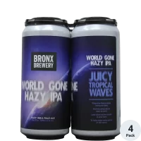 Bronx World Gone Hazy IPA 16oz 4pk Cn