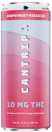 Cantrip Grapefruit Hibiscus THC 10mg 12oz 4pk Cn