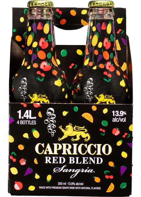 Capriccio Red Sangria 355ml 4pk