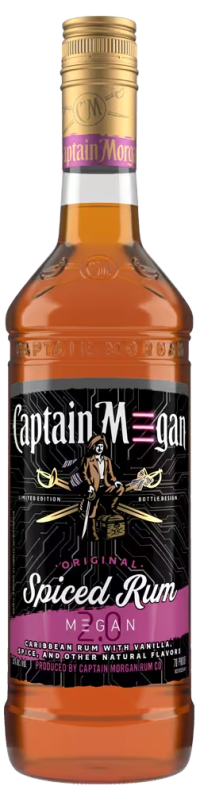 Captain Morgan Rum Spiced Megan 750ml