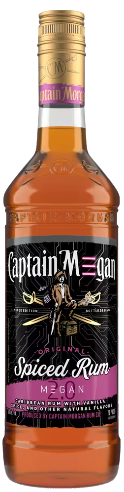 Captain Morgan Rum Spiced Megan 750ml