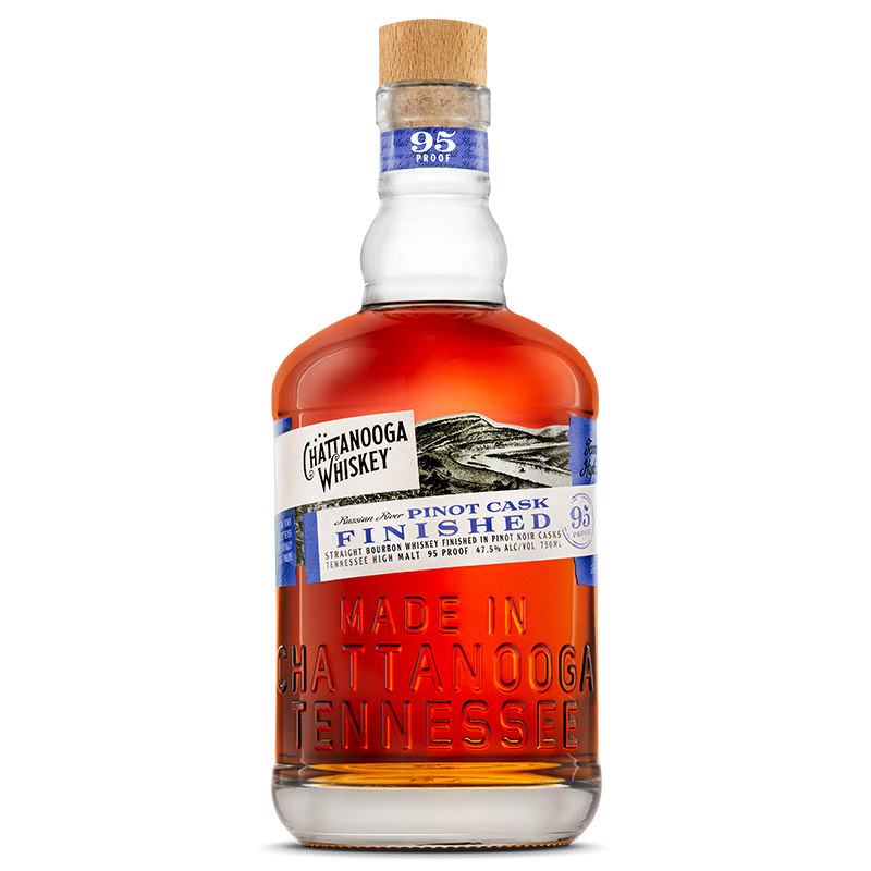Our limited edition Barrel Finishing Series celebrates the union of Tennessee High Malt, our style of Straight Bourbon Whiskey, into a variety of classic finishing casks. Crafted from a combination of unique mash bills – each containing at least 25% specialty malt - each batch is made to complement the flavor characteristics of the finishing barrel. For our fifth finish, our distillers revisited California wine - this time selecting pinot noir casks from the Russian River Valley of Sonoma County. Known for its foggy, cool, coastal climate, this small growing region of the north coast yields wines with vibrant fruit and subtle spice characteristics - boasting notes of cherry, berry, and kola nut. To highlight and enhance the qualities of these finishing barrels, our distillers brought together a custom blend of 5 bourbon mash bills. In addition to our classic wheated and roasted mash bills, this blend includes a one-off version of our Barrel 91 recipe distilled at higher proofs – producing a delicate and lively fruit character. Aged for over 4 years - including 6 months in the pinot noir casks - the result showcases a dynamic balance between the flavors of roasted malt and bright fruit - highlighting the best of both whiskey and wine.