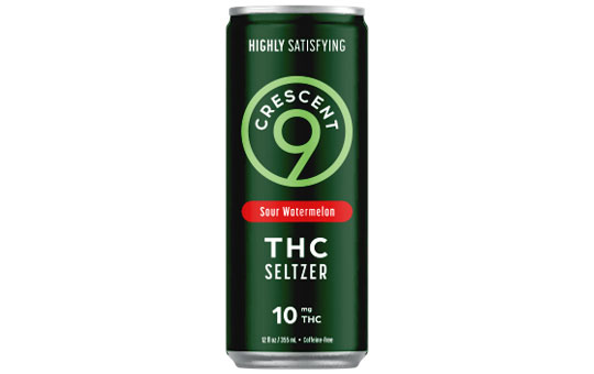 Crescent 9 Sour Watermelon THC 10mg Seltzer 12oz 4pk Cn