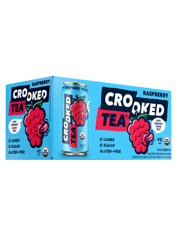 Crooked Tea Raspberry Tea 11.5oz 8pk