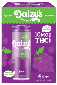 Daizys THC 10mg Grape 4pk