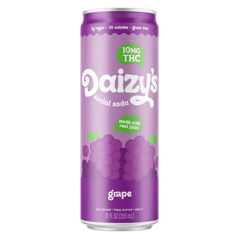 Daizys THC 10mg Grape 4pk Can