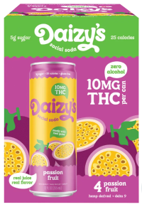 Daizys THC 10mg Passion Fruit 4pk