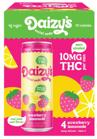 Daizys THC 10mg Strawberry Lemonade 4pk