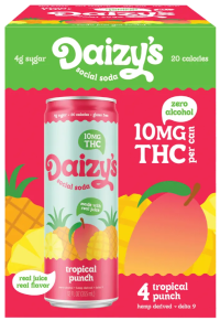 Daizys THC 10mg Tropical Punch 4pk