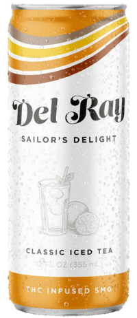 Del Ray Sailors Delight Iced Tea THC 5mg 12oz 4pk Cn
