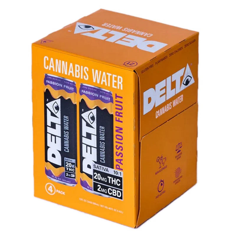Delta Passion Fruit 10mg THC 12oz 4pk Cns
