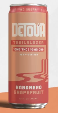 Detour Trailblazer Habanero Grapefruit THC 10mg 12oz 4pk Cn