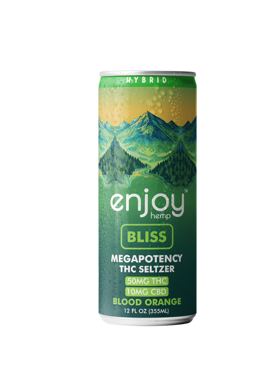 Enjoy Hemp Bliss Blood Orange THC Seltzer 50mg 12oz Single