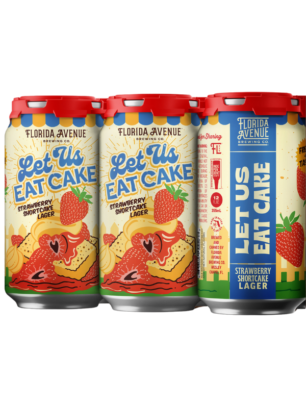 Florida Avenue Let Us Eat Cake Strawberry 12oz 6pk Cn